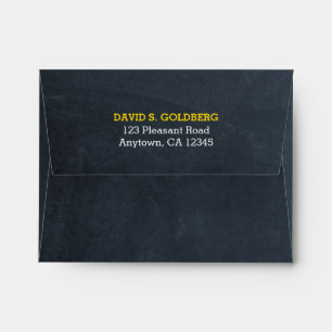 Chalkboard Gold Thank You Envelope