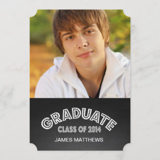 CHALKBOARD GRAD | GRADUATION PARTY INVITATION