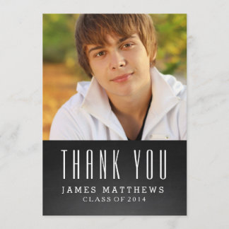 CHALKBOARD GRAD | GRADUATION THANK YOU CARD