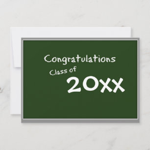 Chalkboard Graduation Invitation