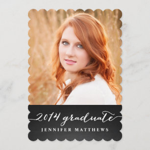 Chalkboard Graduation Party Invitation