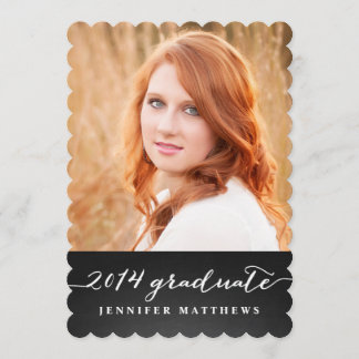 Chalkboard Graduation Party Invitation