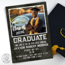 Chalkboard Graduation Photo