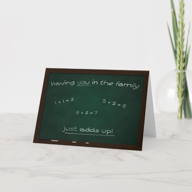 Chalkboard Greeting card (Front)
