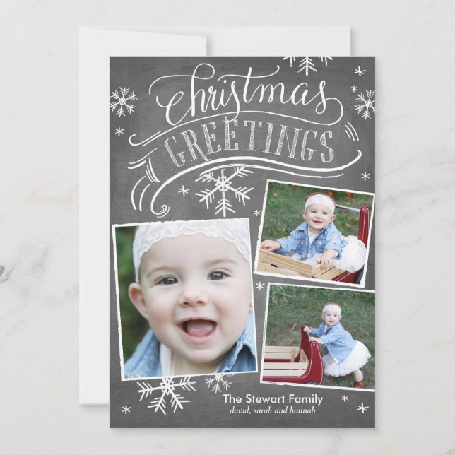 Chalkboard Greetings Collection Invitation (Front)