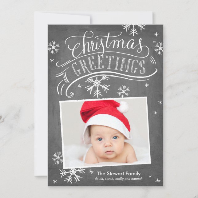 Chalkboard Greetings Collection Invitation (Front)