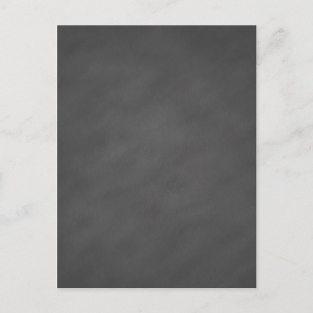Chalkboard Grey Background Grey Chalk Board Black Postcard (Front)