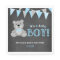 Chalkboard Grey Teddy Bear Boy Baby Shower
