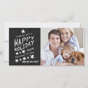 CHALKBOARD HAPPY HOLIDAY PHOTO CARD