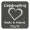 Chalkboard Heart Celebration Wedding Favour Sticke