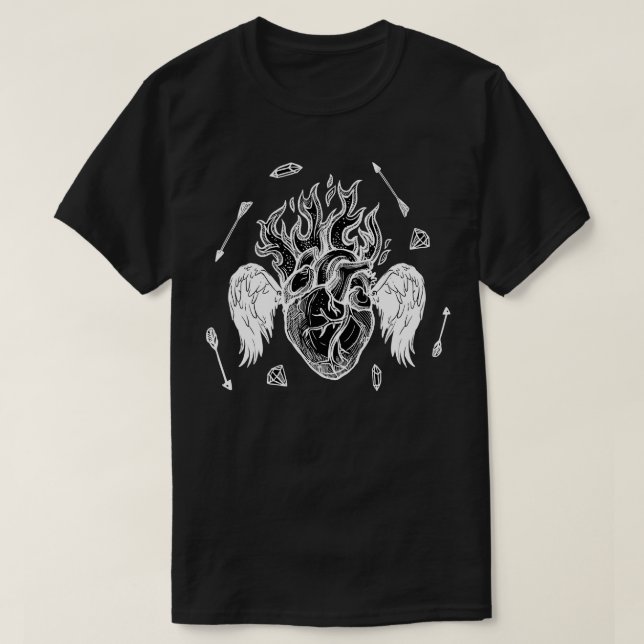 Chalkboard Heart T-Shirt (Design Front)