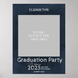 Chalkboard High School Photo Graduation Photo prop Poster