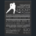 Chalkboard, Hockey Camp Advertising Flyer<br><div class="desc">Chalkboard,  Hockey Camp Advertising Flyers By The Business Card Store.</div>
