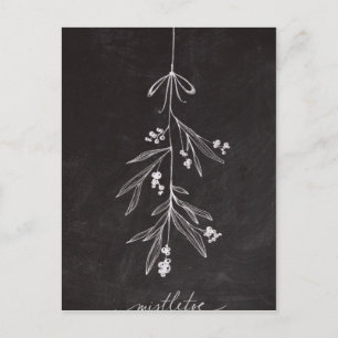 Chalkboard Holiday Mistletoe - Christmas