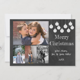 Chalkboard Holiday Photo Card