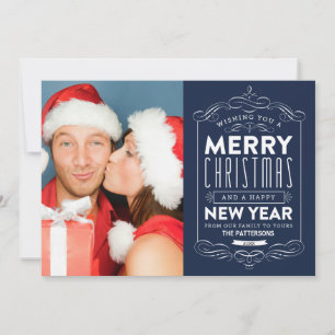 CHALKBOARD HOLIDAYS   HOLIDAY PHOTO CARD