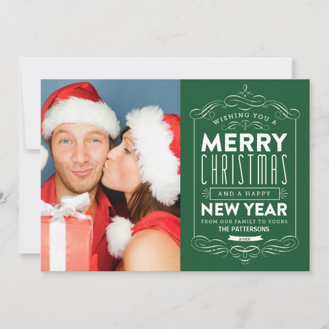 CHALKBOARD HOLIDAYS | HOLIDAY PHOTO CARD (Front)