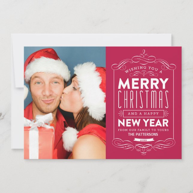 CHALKBOARD HOLIDAYS | HOLIDAY PHOTO CARD (Front)