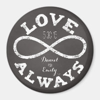 Chalkboard Infinity Love Wedding Date and Names