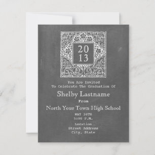 Chalkboard Inspired 2013 Graduation Invite