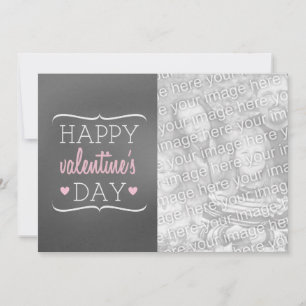Chalkboard Inspired Photo Valentine's Card