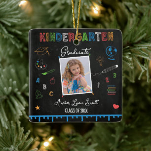 Chalkboard Kindergarten Graduation Ornament