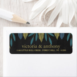 Chalkboard Leaf Wedding