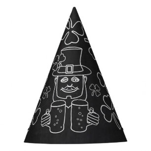 Chalkboard Leprechaun, St Patrick's Day Party Hat
