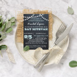 Chalkboard Lights Aqua Bat Mitzvah Invitation<br><div class="desc">These casual chic invitations are perfect for any Bat Mitzvah celebration. Each line of text is fully customisable to say just what you want!</div>