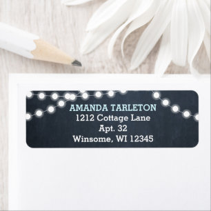Chalkboard Lights Aqua Personalised