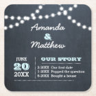 Chalkboard Lights Aqua Personalised Wedding