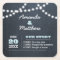 Chalkboard Lights Aqua Personalised Wedding