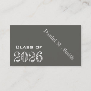 Chalkboard look 2026 - graduation name card