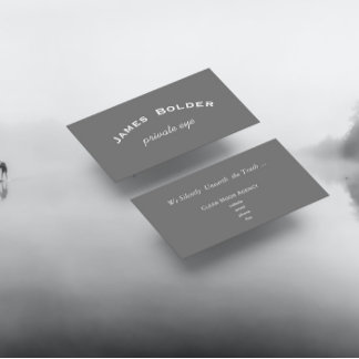 chalkboard look  - gray white business card