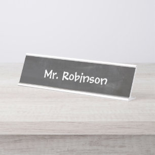 "Chalkboard Look" Name Plate