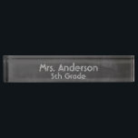 "Chalkboard Look" Personalised Nameplate<br><div class="desc">"Chalkboard Look" Personalised Nameplate makes a great gift for any teacher! You can pick the font and font colour.</div>