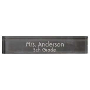 "Chalkboard Look" Personalised Nameplate
