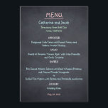 Chalkboard Look Wedding Menu Card<br><div class="desc">Add a rustic look to your event with this Chalkboard Look collection. Available in different typography.</div>