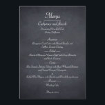 Chalkboard Look Wedding Menu Card<br><div class="desc">Add a rustic look to your event with this Chalkboard Look collection. Available in different typography.</div>