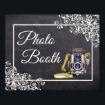 Chalkboard Look Wedding Photo Booth Poster<br><div class="desc">Chalkboard Look Wedding Photo Booth Poster</div>