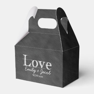 Chalkboard Love Custom Wedding Favour Boxes