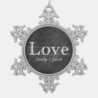 Chalkboard Love Personalised Ornament