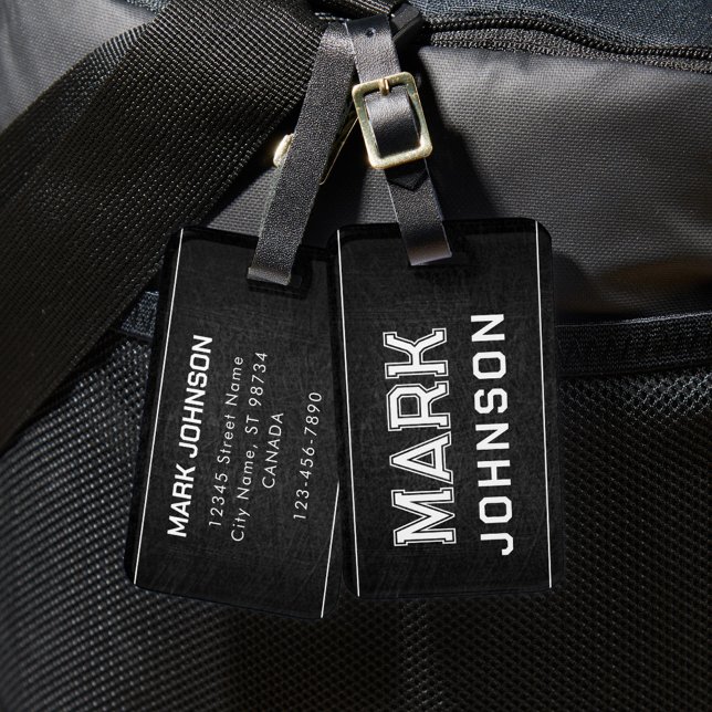 Chalkboard Luggage Tag for Man (Creator Uploaded)