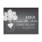 Chalkboard Mason Jar Save the Date Postcard