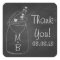 chalkboard mason jar thank you stickers