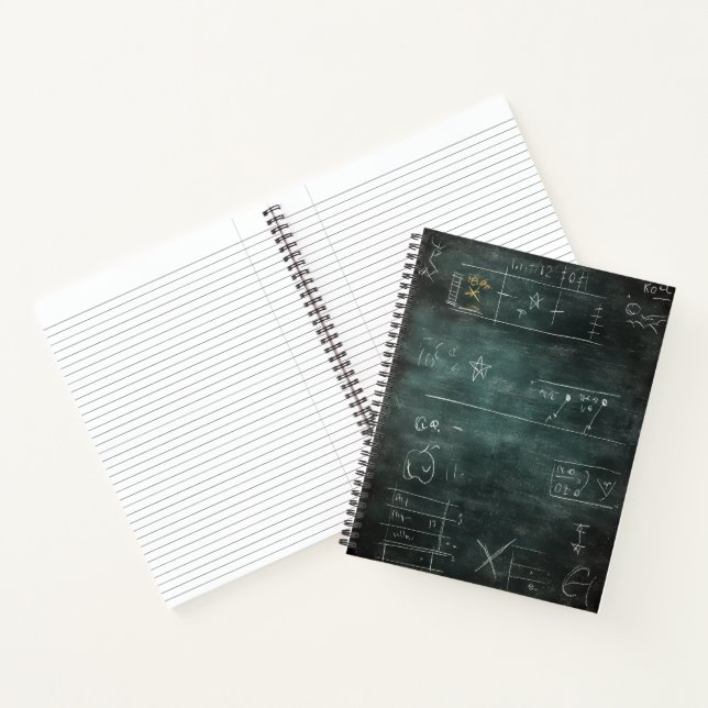 Chalkboard Math Doodles Notebook (Inside)