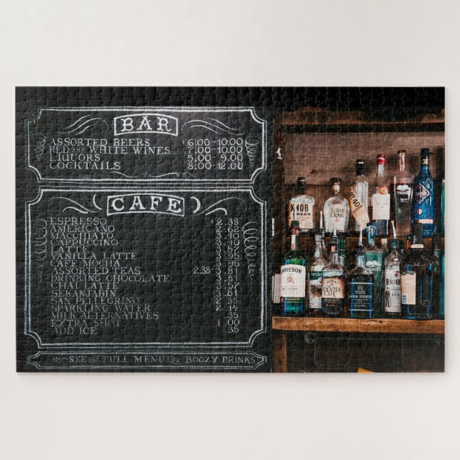 Chalkboard Menu Puzzle (Horizontal)