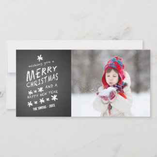 CHALKBOARD MERRY CHRISTMAS | HOLIDAY PHOTO CARD