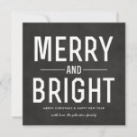 Chalkboard Merry Christmas Photo Flat Cards<br><div class="desc">These holiday cards are fun & festive!</div>