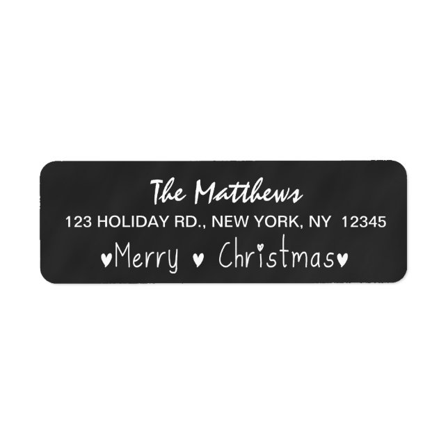CHALKBOARD MERRY HOLIDAY GREETING (Front)